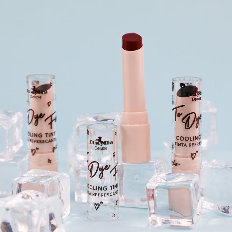 LIPSTICK REFRESCANTE DE LARGA DURACION Y ALTA DURACION 6 TONOS TO DYE FOR ITALIA DELUXE 3.8G