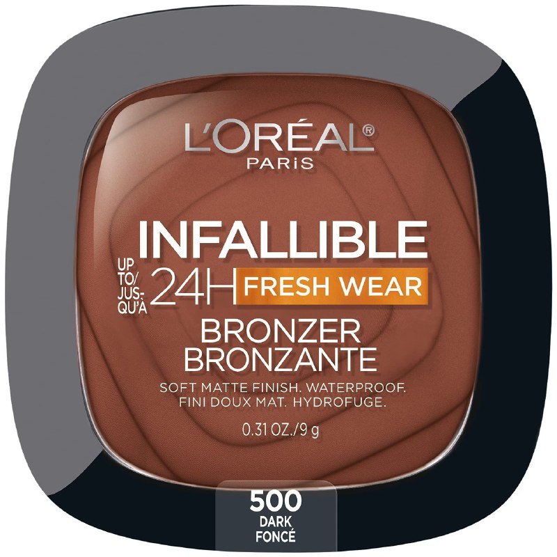 BRONCEADOR EN POLVO DE LARGA DURACION DE ACABADO MATE TONO 500 DARK LOREAL 9G