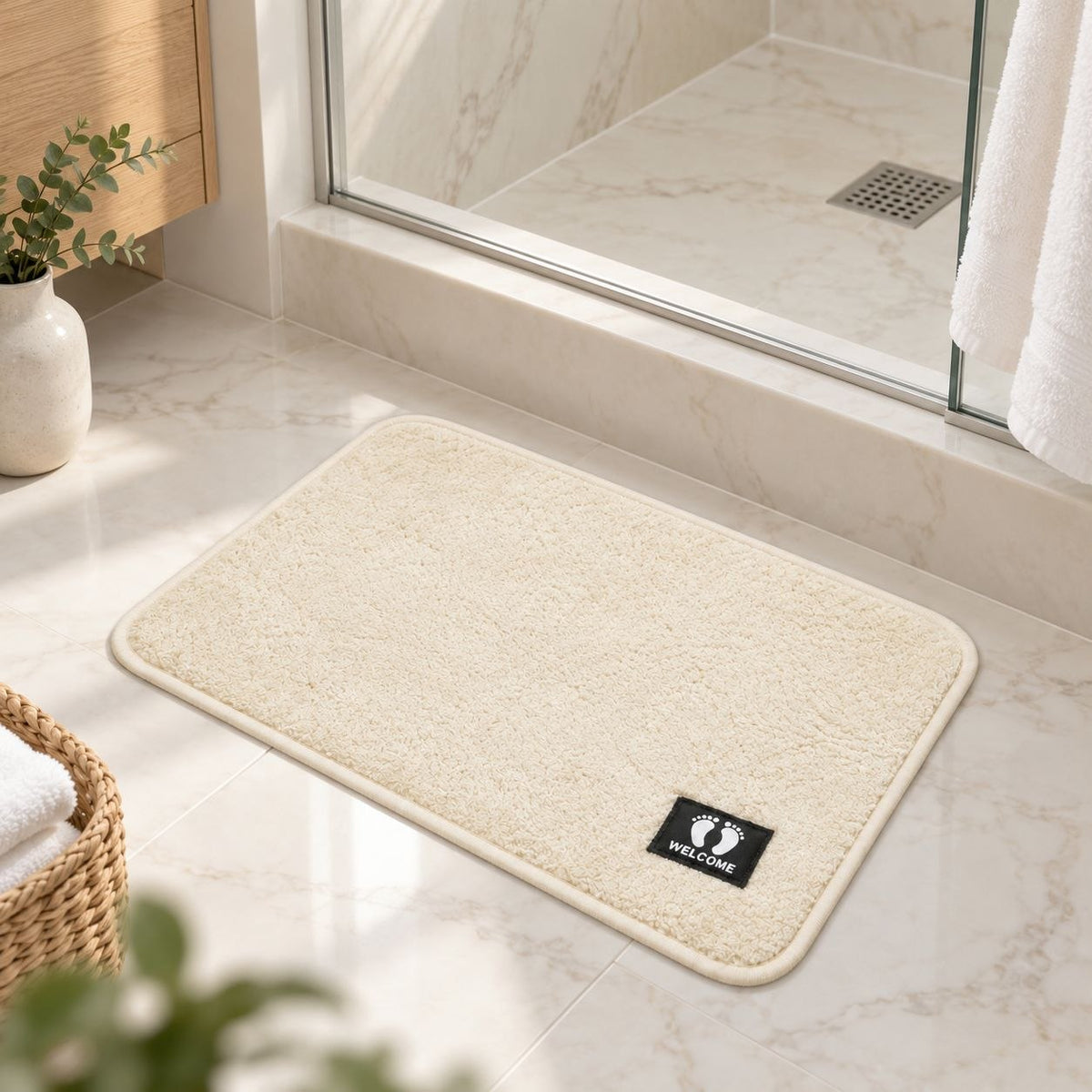ALFOMBRA ANTIDESLIZANTE PARA BAÑO Y HOGAR BENELI HOME 58X38CM