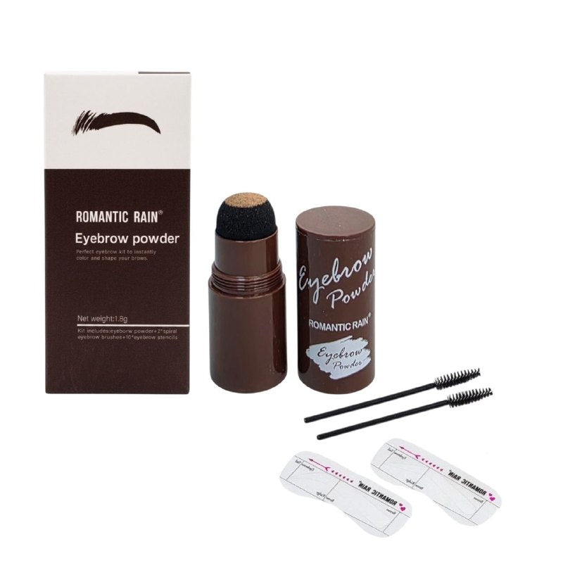POLVO PARA CEJAS KIT DE CEJAS PERFECTO PARA DAR COLOR Y FORMA ROMANTIC RAIN 3 TONOS 1.8G