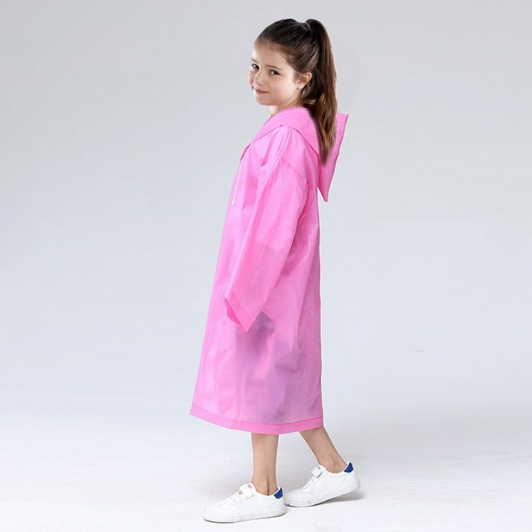 CAPOTE PARA LLUVIA IMPERMEABLE PARA NIÑOS LIGERO Y FACIL DE LLEVAR 5 COLORES EVA CHILDREN RAINCOAT