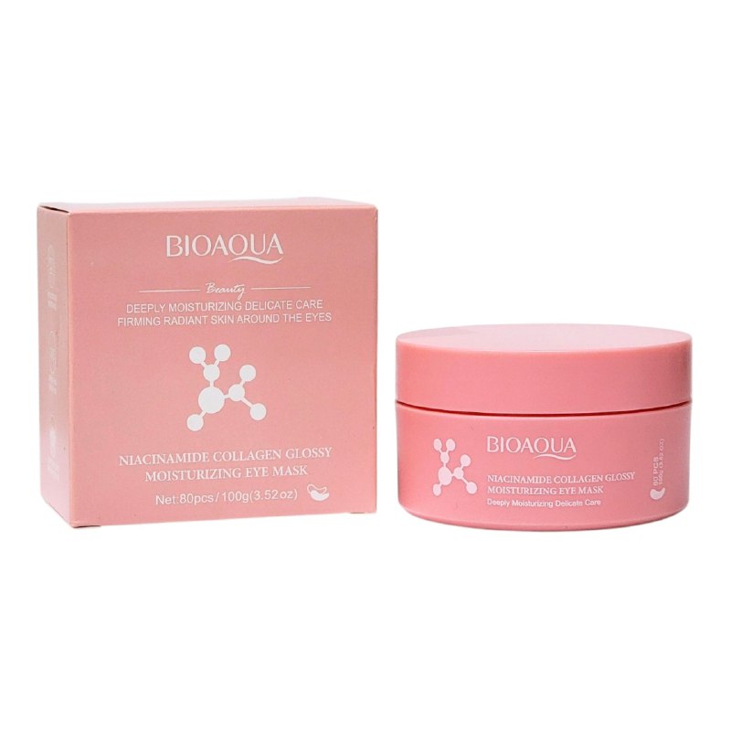 MASCARILLA FACIAL PARA OJOS CON COLAGENO Y NIACINAMIDA ILUMINADORA E HIDRATANTE BIOAQUA 100G