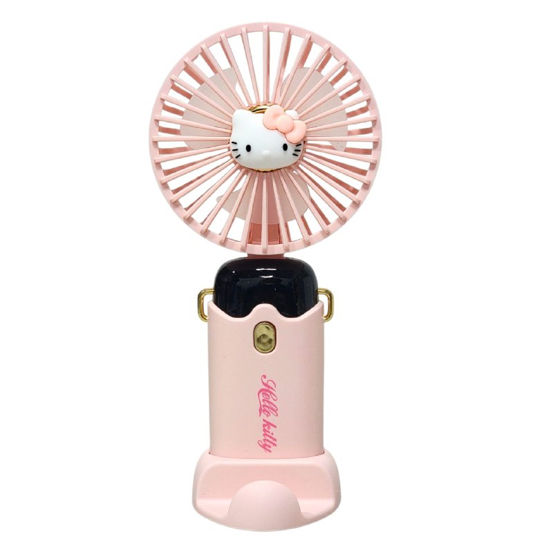 VENTILADOR DE MANO O MESA RECARGABLE CON SOPORTE PARA CELULAR 4 ESTILOS