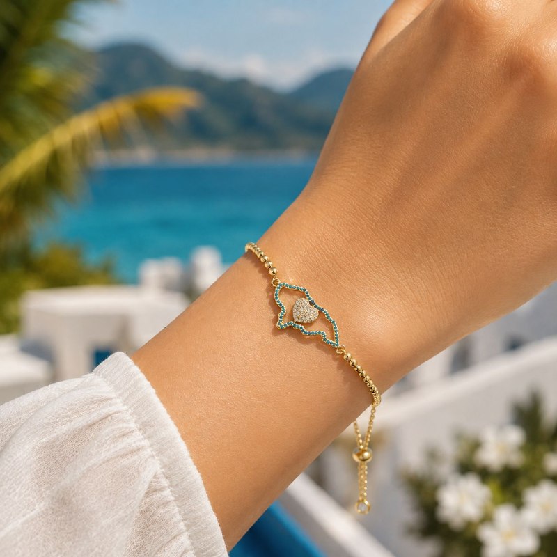 PULSERA ELASTICA DE ENCHAPE FORMA HONDURAS