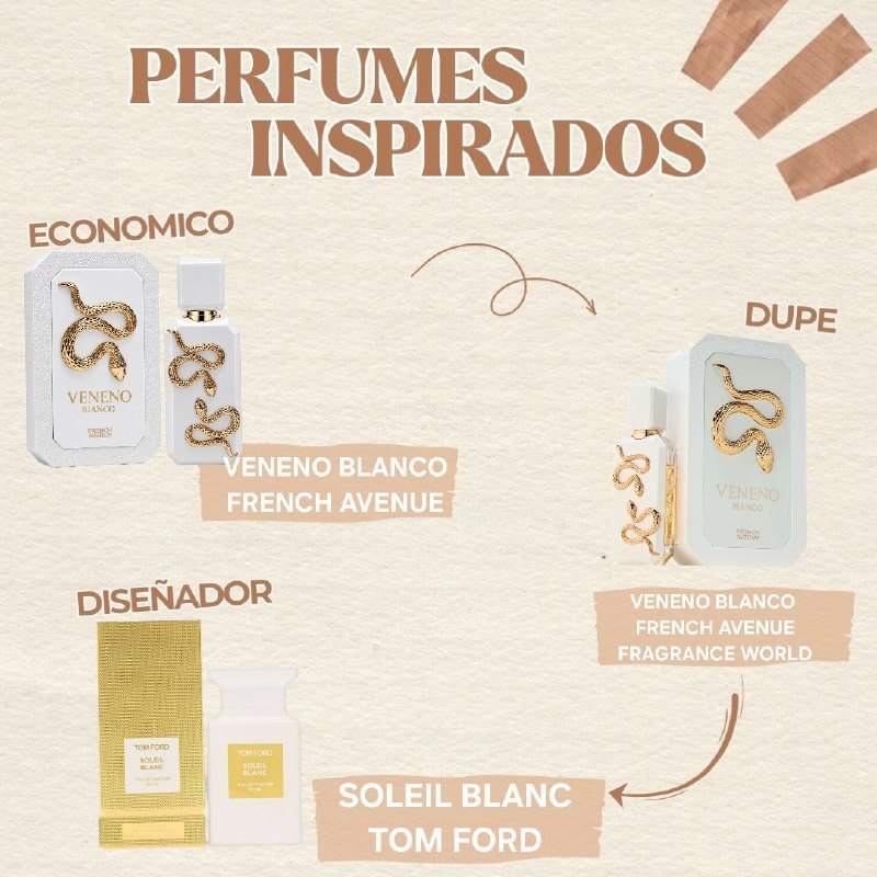 VENENO BLANCO FRENCH AVENUE TRIPLE AAA DE ALTA CALIDAD EDP 100ML (H)