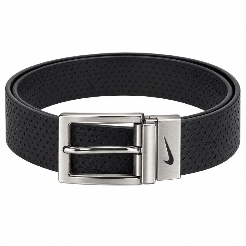 FAJA ORIGINAL NIKE REVERSIBLE PARA CABALLERO COLOR NEGRO Y CAFÉ  TALLA M 34-36