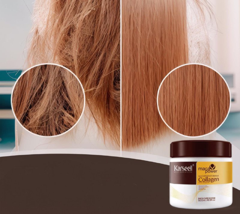 MASCARILLA CAPILAR REPARADORA DE COLAGENO CON ESENCIA DE MACA PERUANA KARSEELL 500ML