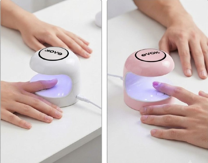 MINI LAMPARA LED PARA UÑAS PORTATIL UV/LED RECARGAGLE DE 16W EVOK