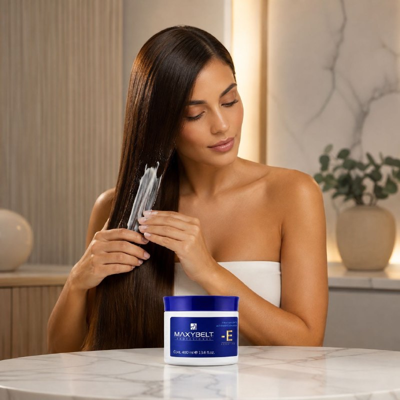 TRATAMIENTO ACONDICIONADOR FORTIFICANTE CON KERATINA PARA CABELLO DAÑADO MAXYBELT 400ML