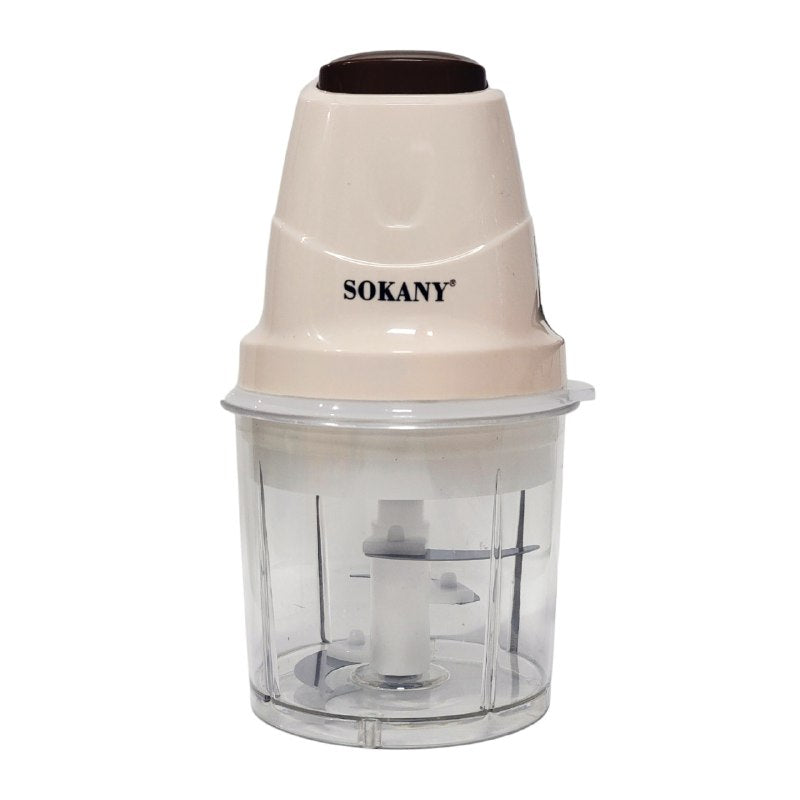MAQUINA PICADORA DE ALIMENTOS ELECTRICA POTENTE DE 250W CON CAPACIDAD DE 0.7L SOKANY SK-06009 12X23CM