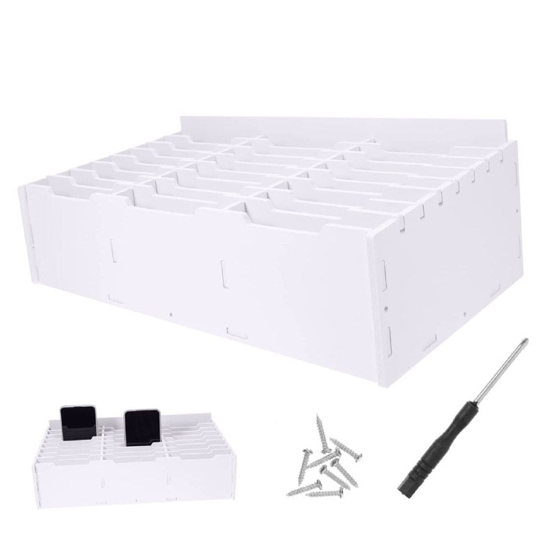 ESTANTE ORGANIZADOR DE ESCRITORIO PARA TELEFONO MOVIL, CALCULADORA, BUZON DE CORREO COLOR BLANCO
