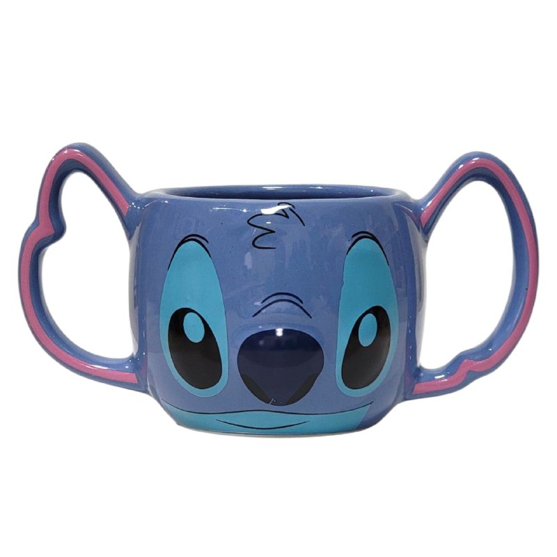 TAZA DE CERAMICA, RESISTENTE AL CALOR, MANGO CREATIVO DISEÑO LILO Y STITCH
