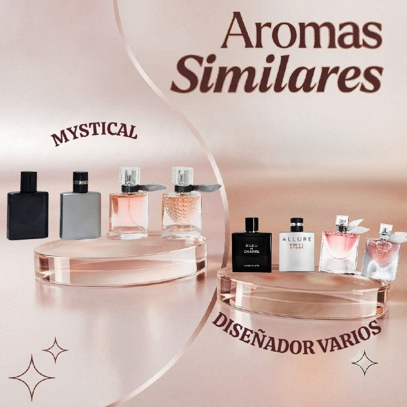 SET DE 4 MINI PERFUME ECONÓMICOS MYSTICAL EDP 4X30ML