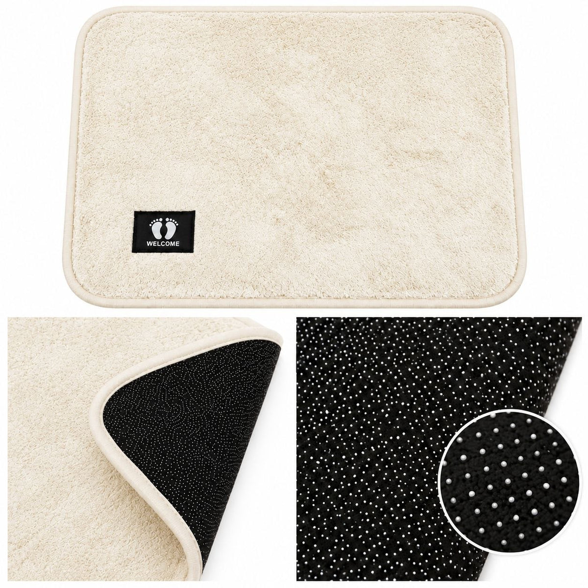 ALFOMBRA ANTIDESLIZANTE PARA BAÑO Y HOGAR BENELI HOME 58X38CM
