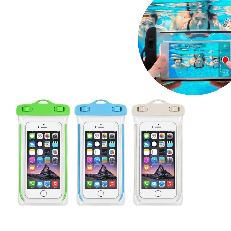 PROTECTOR FUNDA IMPERMEABLE A PRUEBA DE AGUA DE PVC PARA CELULAR