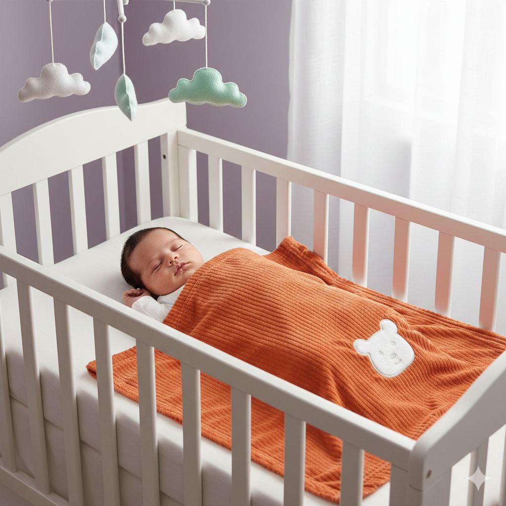 COBIJA FRAZADA PARA BEBÉ DE ALGODON HL BABY 101.5X76CM