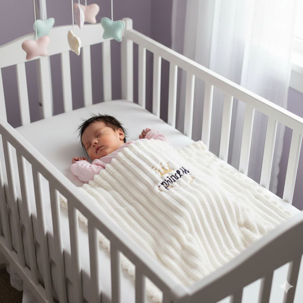 COBIJA FRAZADA PARA BEBÉ DE ALGODON HL BABY 101.5X76CM