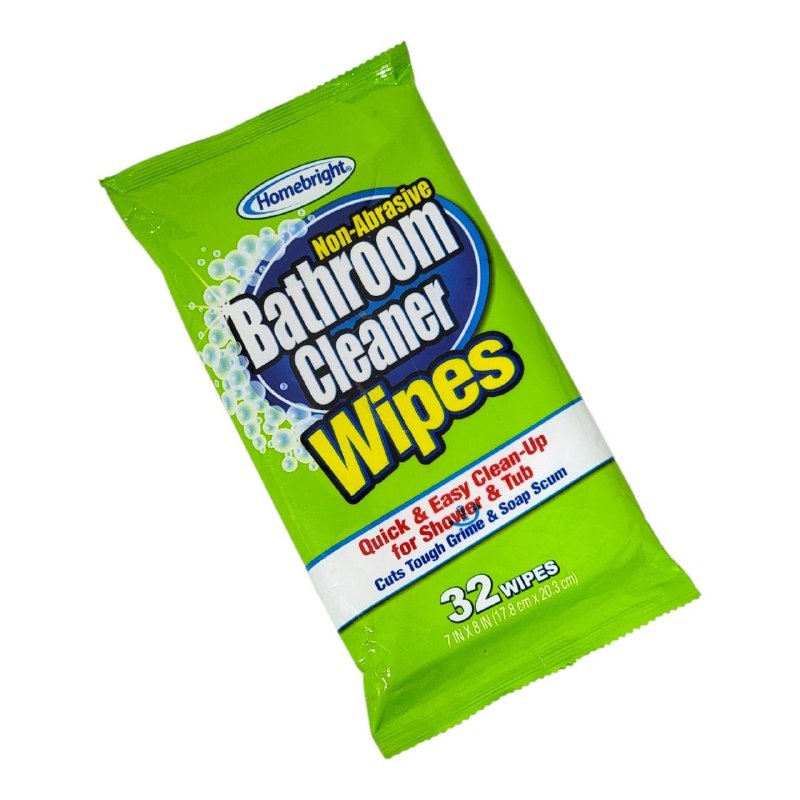 TOALLITAS LIMPIADORAS PARA BAÑO NO ABRASIVAS HOMEBRIGHT
