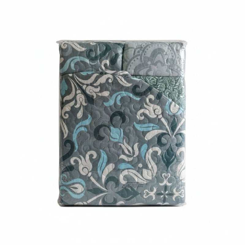 JUEGO DE SABANAS CAMERA EDREDON REVERSIBLE DE 3PCS QUEEN BENELI HOME