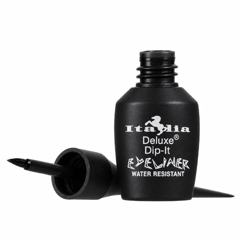 DELINEADOR DE OJOS LIQUIDO RESISTENTE AL AGUA Y ALTA FIJACION TONO NEGRO ITALIA DELUXE