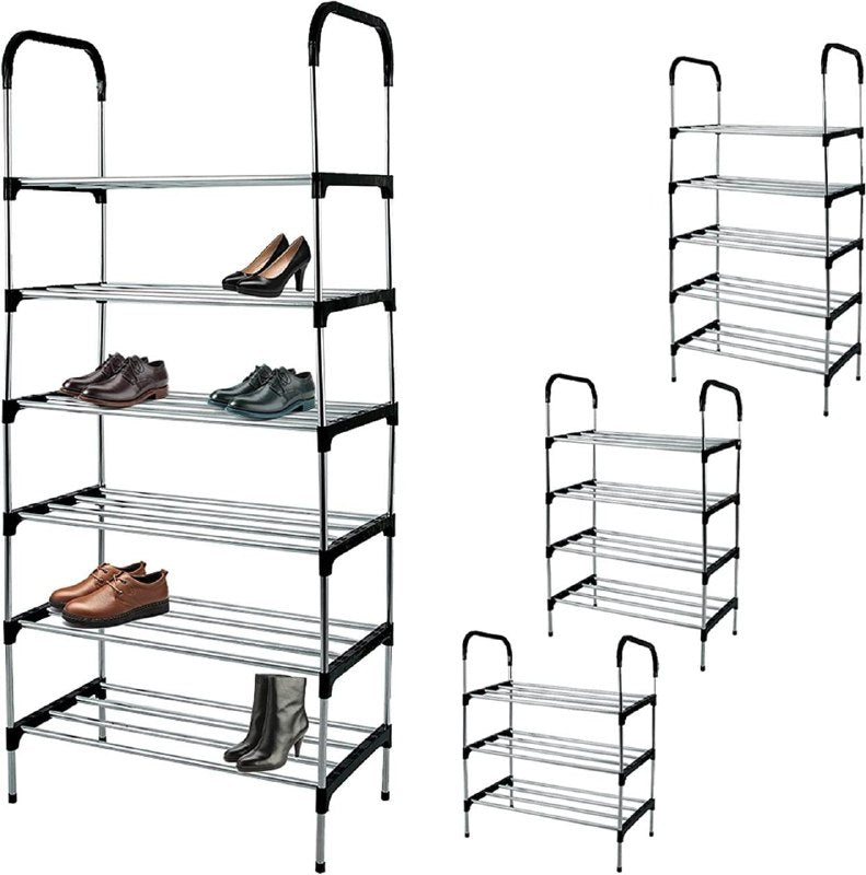 ESTANTE ORGANIZADOR DE ZAPATOS DE 6 NIVELES, GRAN CAPACIDAD 24 PARES, ACERO GALVANIZADO