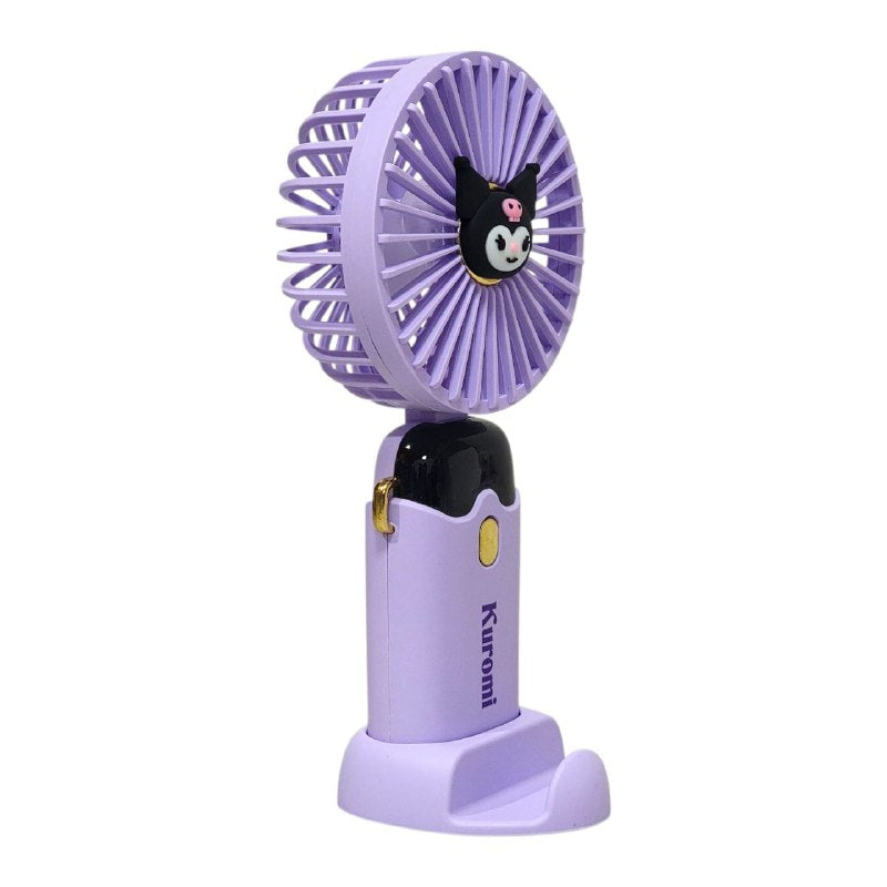 VENTILADOR DE MANO O MESA RECARGABLE CON SOPORTE PARA CELULAR 4 ESTILOS