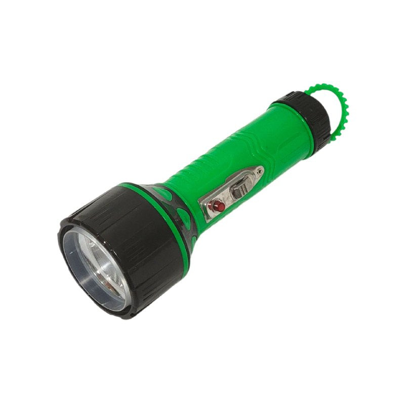 LUZ LED LINTERNA FOCO PORTATIL DE MANO PLASTICO 4 COLORES TIGER WORLD