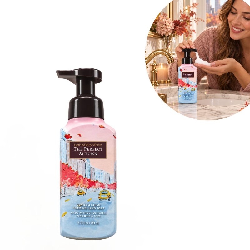 BATH & BODY WORKS JABON DE MANOS SUAVE Y LIMPIO THE PERFECT AUTUMN 259ML