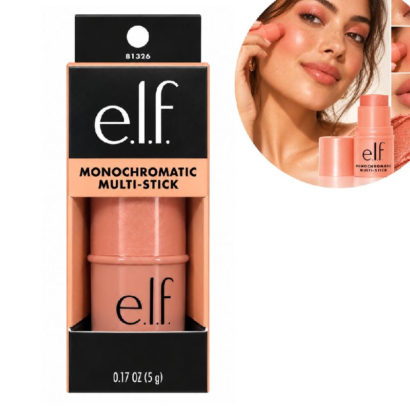 BARRA DE MAQUILLAJE MULTIUSOS CREMOSA 3 EN 1 PARA OJOS, LABIOS Y MEJILLAS ELF 5G