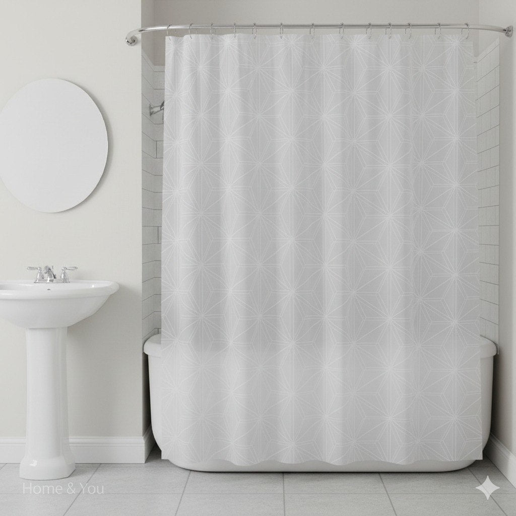 CORTINA DE DUCHA 100% PEVA HOME&YOU 12 ESTILOS 180X180CM