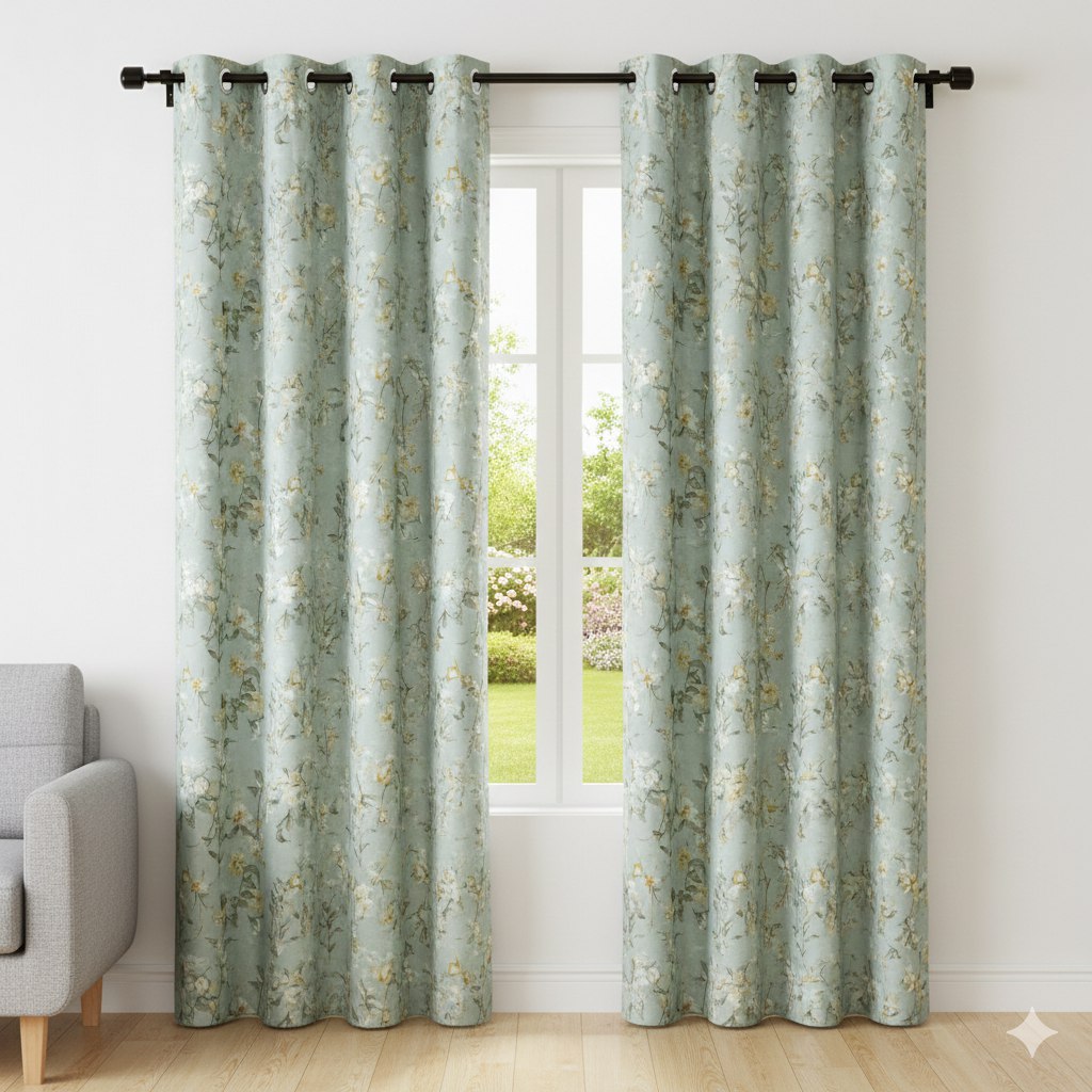 CORTINAS PARA HOGAR DE MICROFIBRA PARA VENTANA HOME & YOU 137X228CM