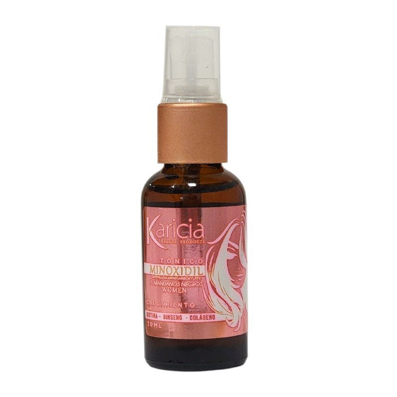 ACEITE PARA EL CABELLO TONICO MINOXIDIL CON ARANDANOS NEGROS PARA EL CRECIMIENTO DEL PELO KARICIA 30ML