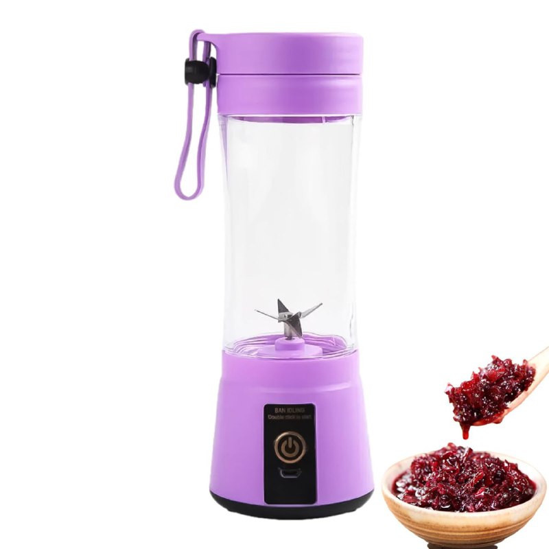 MAQUINA LICUADORA PORTATIL RECARGABLE TAMAÑO PEQUEÑO HM-03 380ML