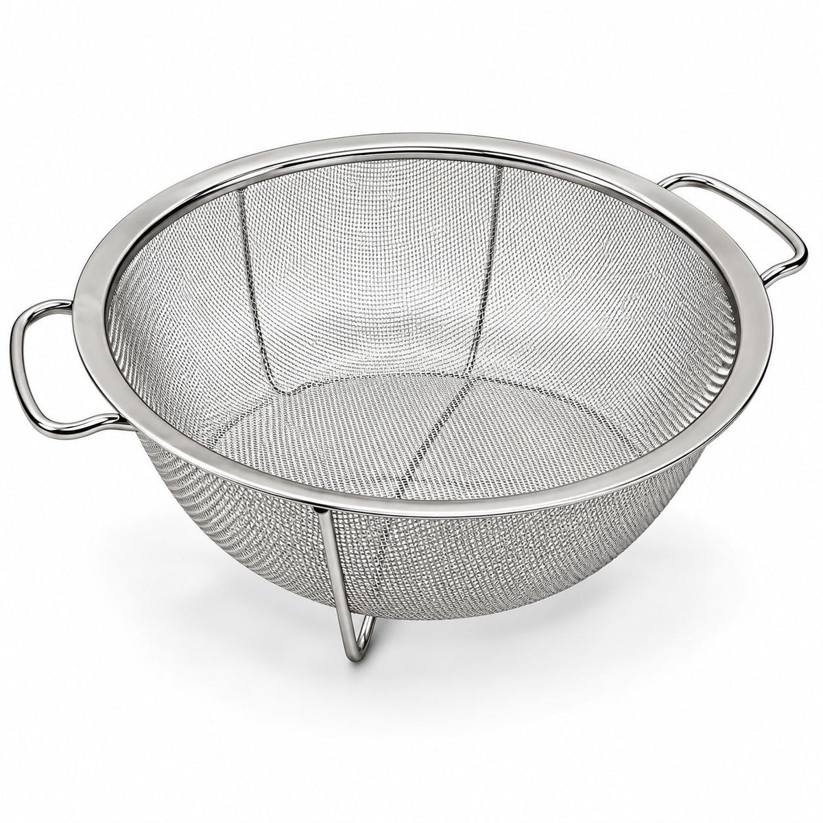 COLADOR DE ACERO INOXIDABLE CON PATAS IDEAL KITCHEN 28CM