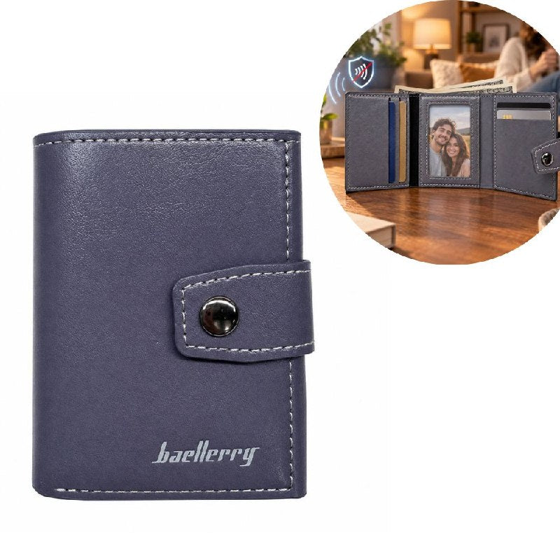 BILLETERA COMPACTA CON TARJETERO Y PROTECCION RFID BAELLERRY 9X8CM