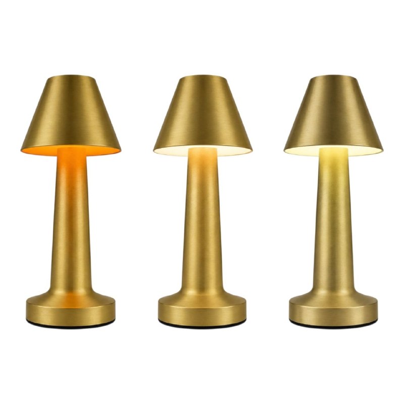 LAMPARA DE MESA LED PORTATIL Y RECARGABLE MINIMALISTA Y ELEGANTE 23.5X9X9.5X4X6.5CM
