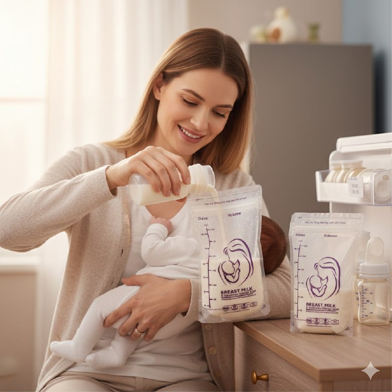BOLSAS PARA ALMACENAR LECHE MATERNA PARA BEBES 30PCS SMILY BABY 250MLX30PCS