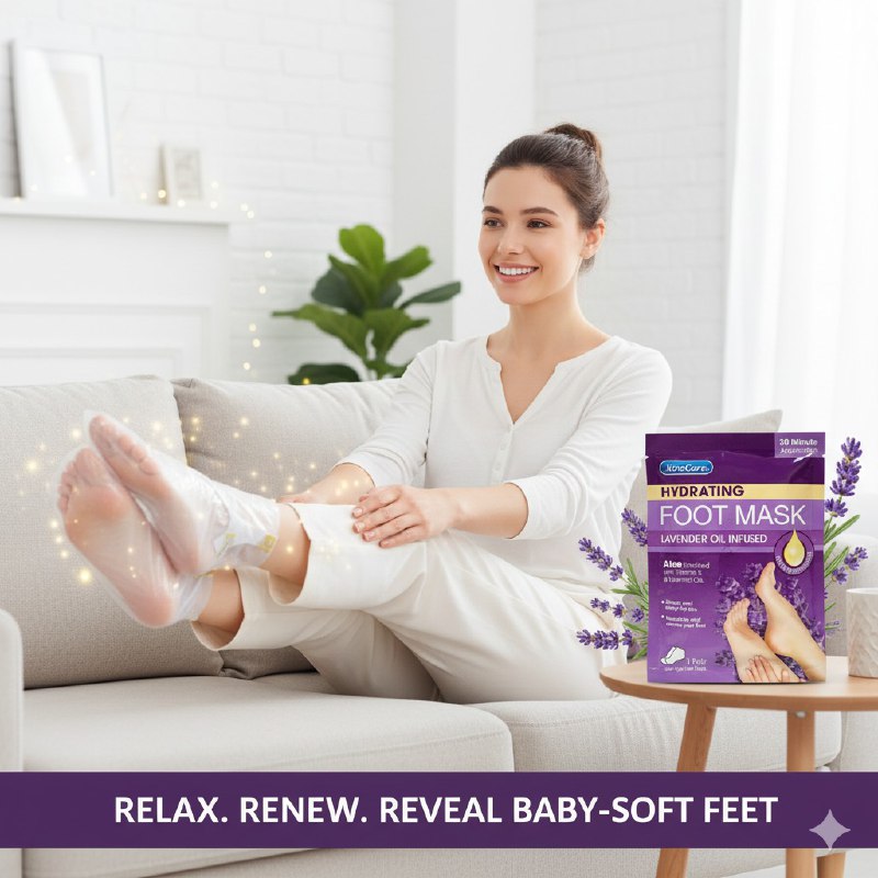 MASCARILLA PARA PIES HIDRATANTE DE ACEITE DE LAVANDA Y ALOE XTRACARE 1 PAR