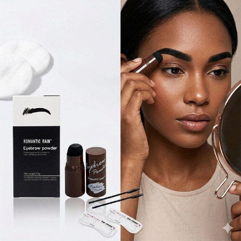POLVO PARA CEJAS KIT DE CEJAS PERFECTO PARA DAR COLOR Y FORMA ROMANTIC RAIN 3 TONOS 1.8G
