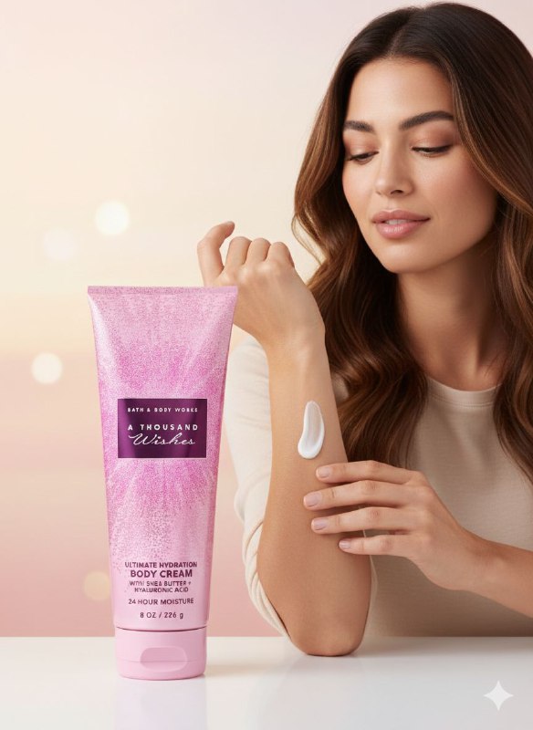 BATH & BODY WORKS CREMA A THOUSAND WISHES 226ML (M)