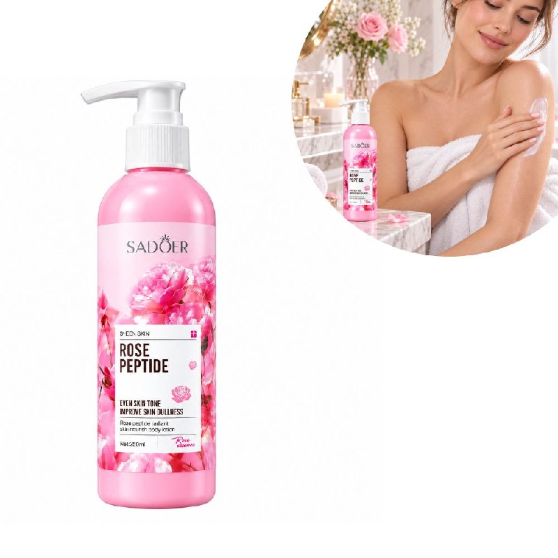 CREMA CORPORAL HIDRATANTE E ILUMINADORA CON PEPTIDOS DE ROSAS SADOER 250ML