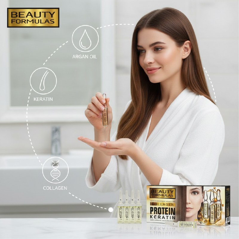 AMPOLLAS PARA EL CABELLO DE QUERATINA, PROTEINA Y COLLAGENO PARA EL CABELLO MALTRADO BEAUTY FORMULAS 13ML