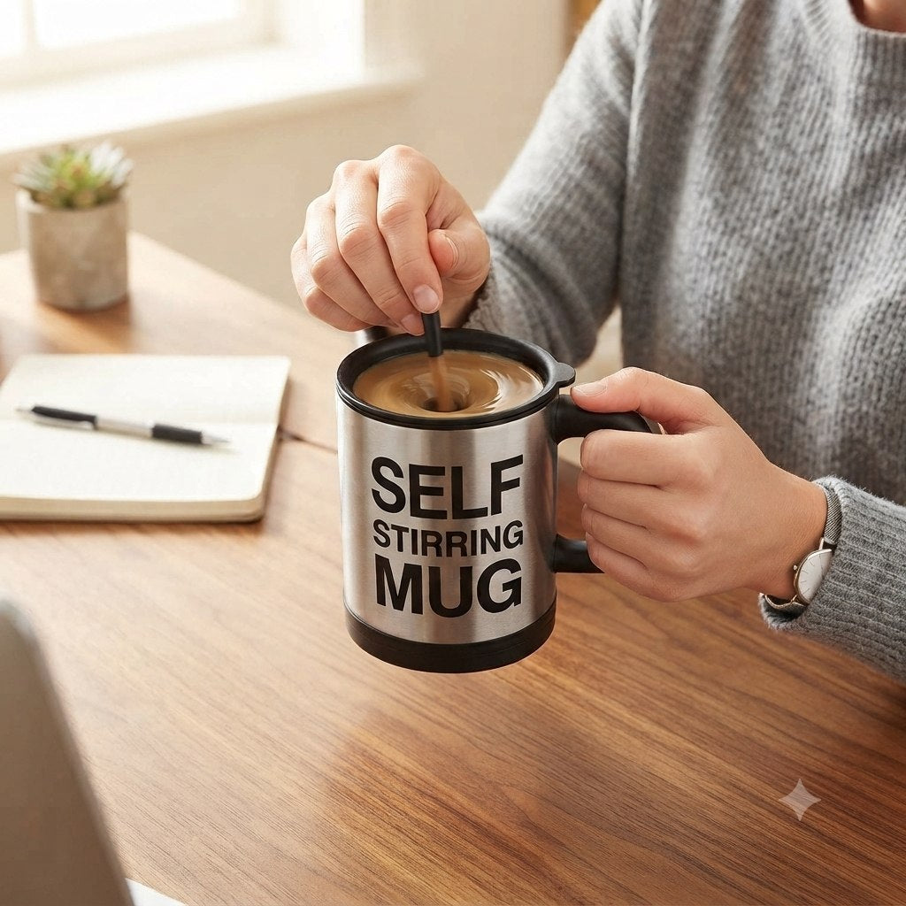 TAZA AUTOAGITADORA PARA BEBIDAS AUTOSUGERIDA 350ML