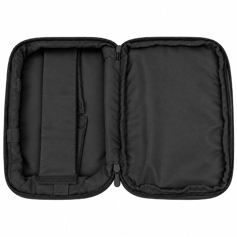 BOLSO ORANIZADOR DE VIAJE MULTIUSOS CON SUJETADORES INTERNOS PARA CABLES, COSMETICOS O ACCESORIOS 23X11X17CM
