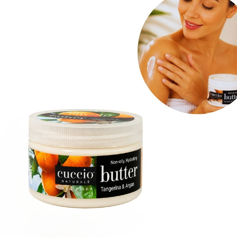 CREMA CORPORAL EXFOLIANTE HIDRATANTE INTENSIVA CON AROMA A TANGERINA Y ARGAN CUCCIO 226G