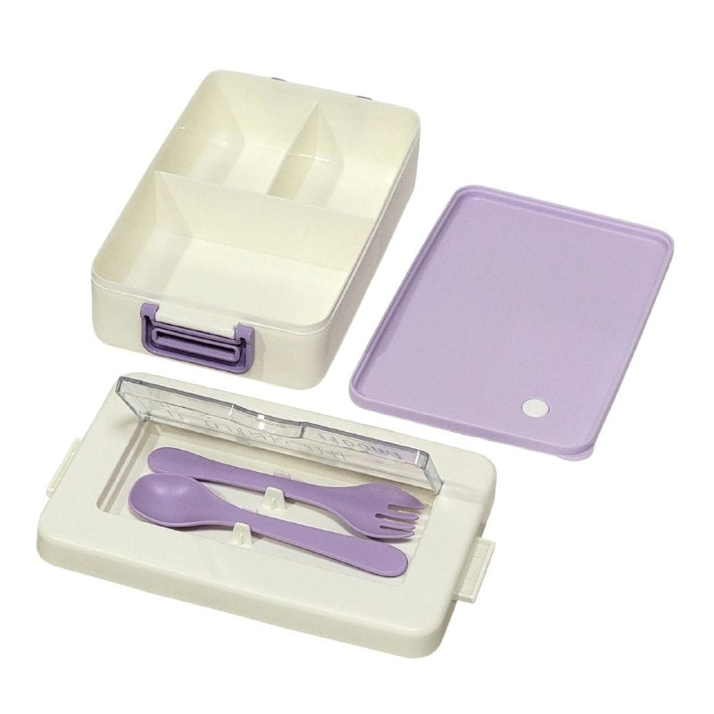 LONCHERA CON SEPARADOR Y CUBIERTOS, CAPACIDAD 1100ML LUNCH BOX DELICIOUS LUNCH