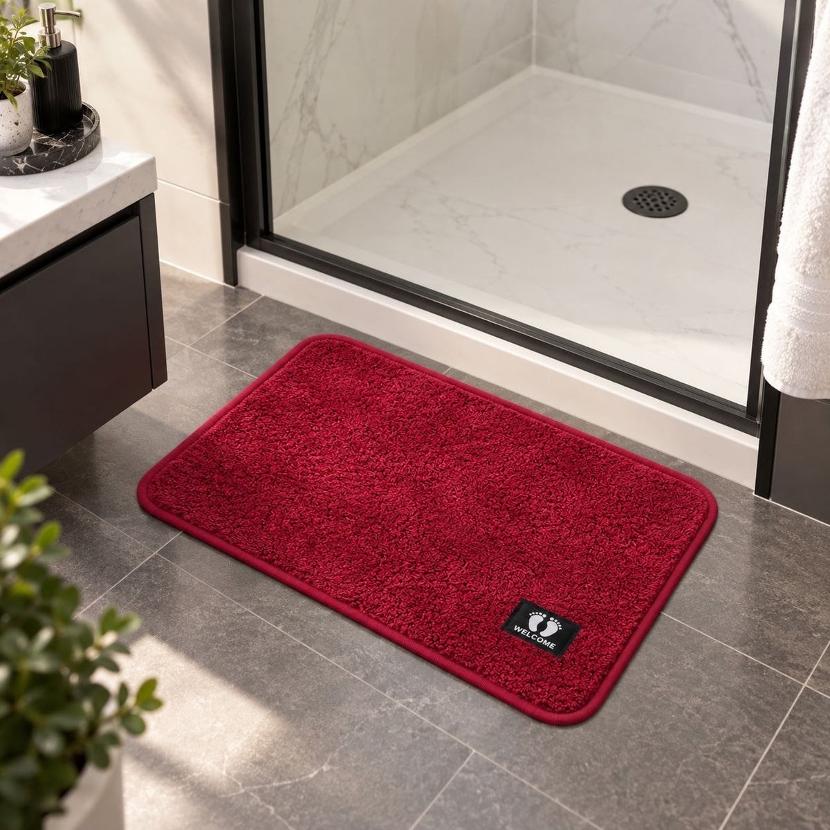 ALFOMBRA ANTIDESLIZANTE PARA BAÑO Y HOGAR BENELI HOME 58X38CM