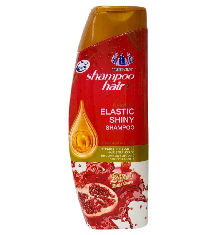 SHAMPOO DE ACEITE DE GRANADA CABELLO ELÁSTICO Y BRILLANTE TREE CITY 400ML