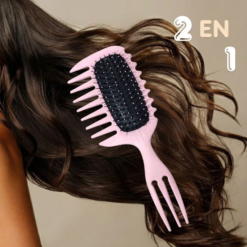 CEPILLO PEINE PARA EL CABELLO 2 EN 1 MULTIFUNCIONAL DE DOBLE CARA