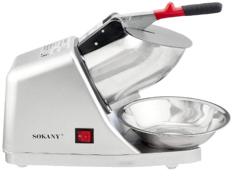 MAQUINA TRITURADORA DE HIELO ELECTRICA AJUSTABLE 300W DE FUERZA SK-777 SOKANY 220W CORRIENTE